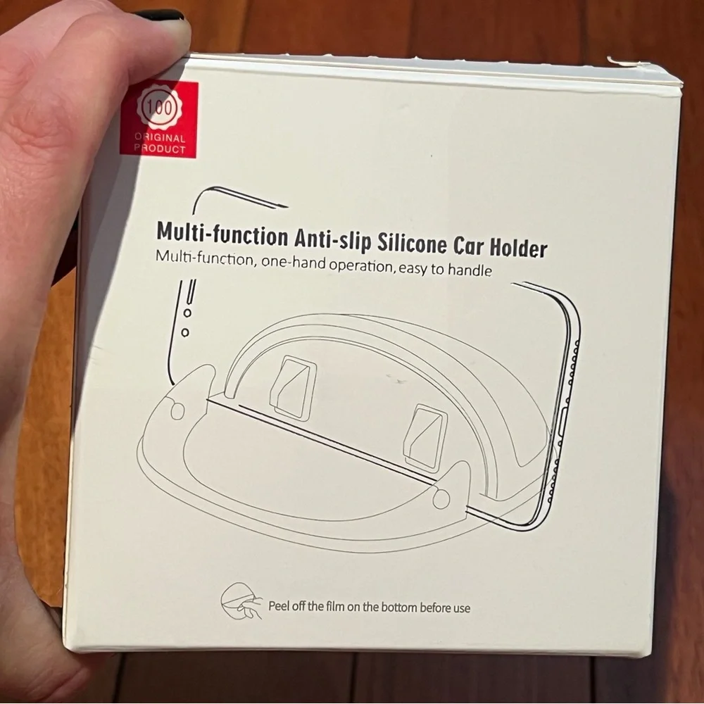 Multi-function Anti-slip Silicone Car Holder - Black